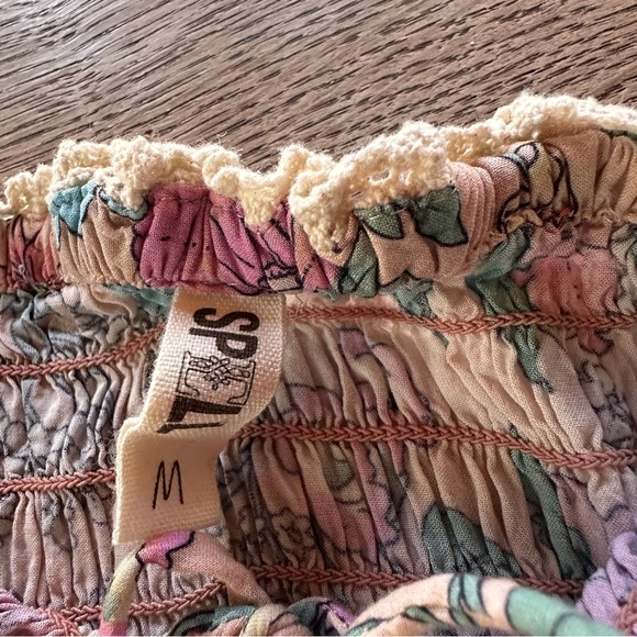 Spell Sayulita Rouched Top in Medium Off The Shoulder ✨ - Picture 4 of 10